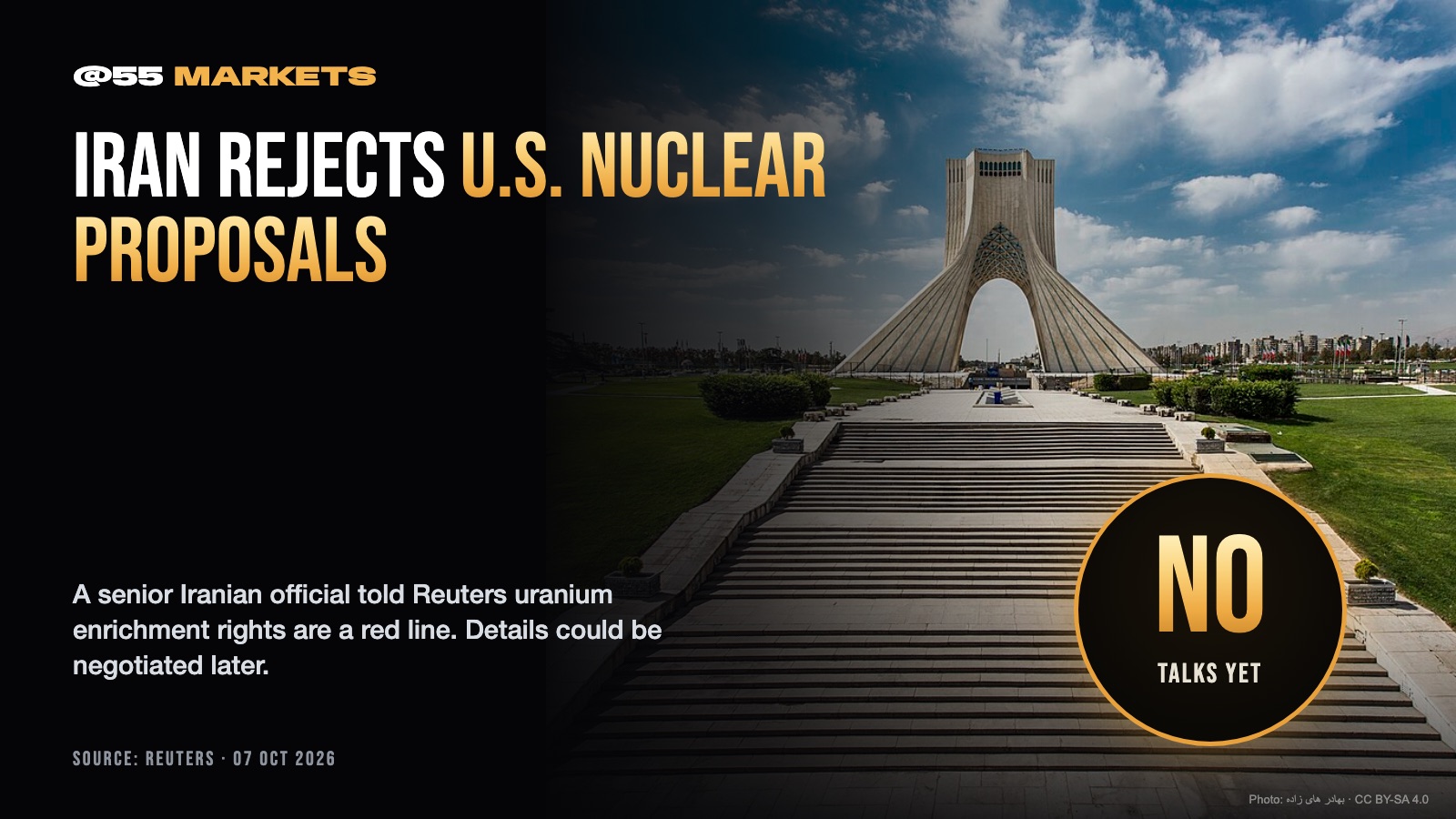 IRAN REJECTS U.S. NUCLEAR PROPOSALS