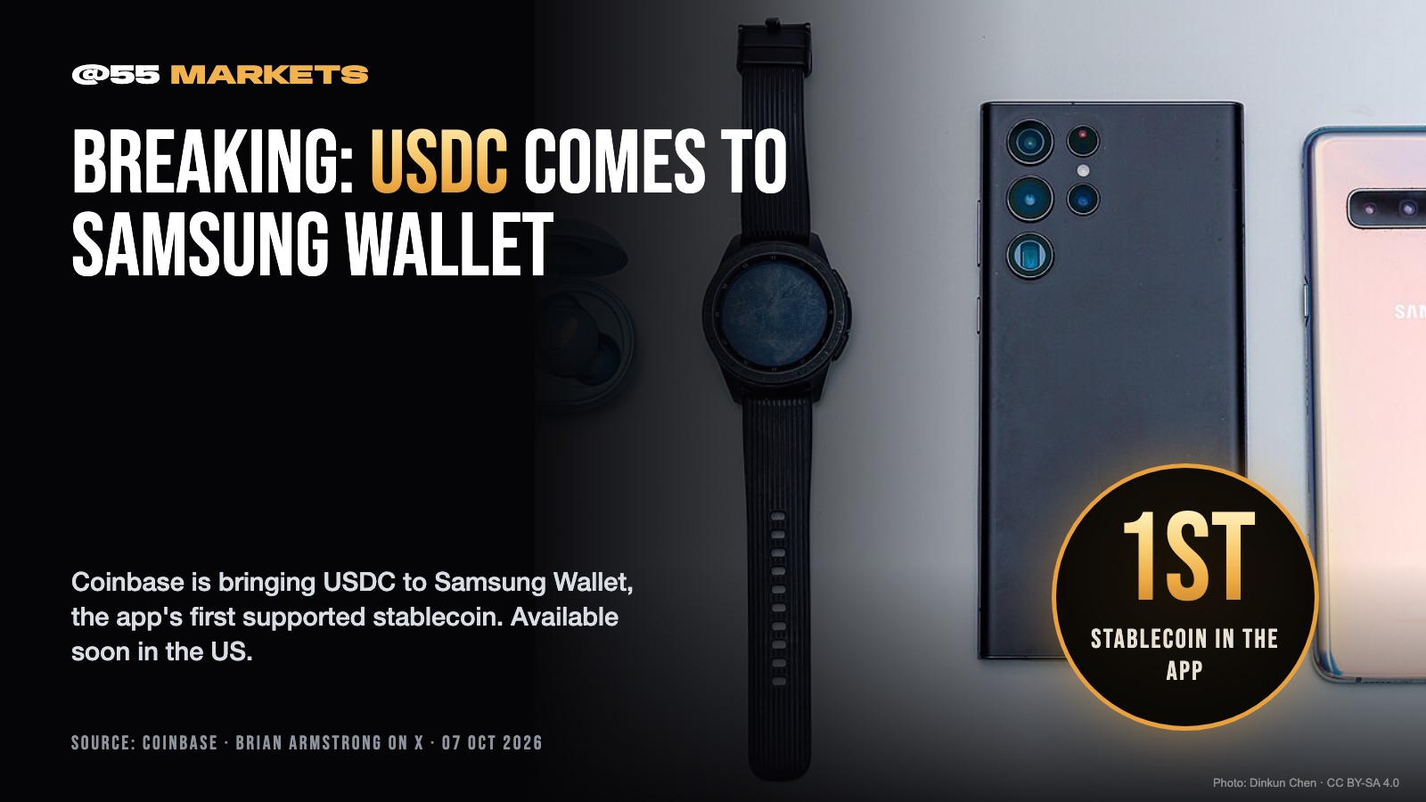 BREAKING: USDC IS COMING TO SAMSUNG WALLET