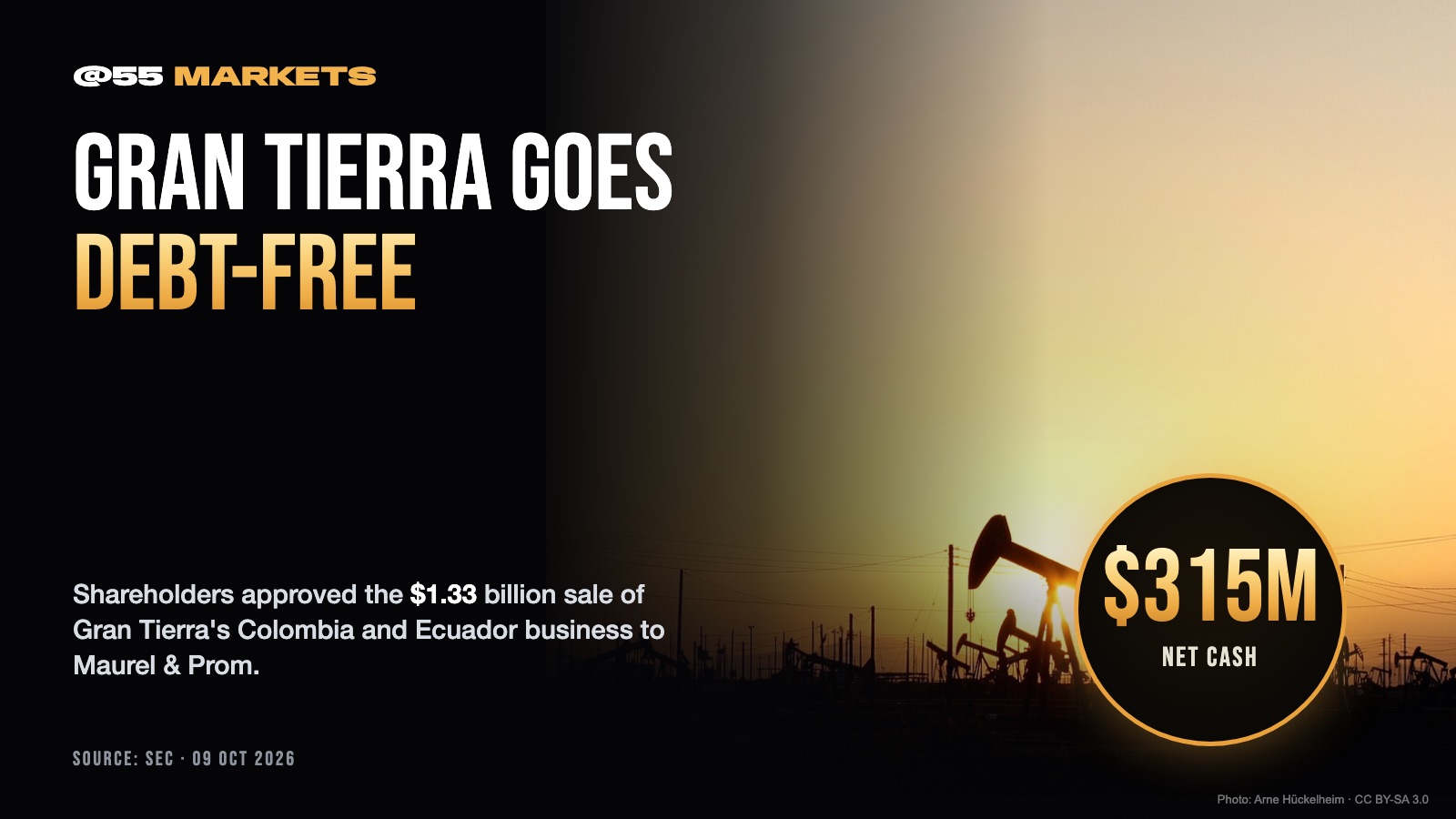 GRAN TIERRA ENERGY $1.33B SALE APPROVED BY SHAREHOLDERS