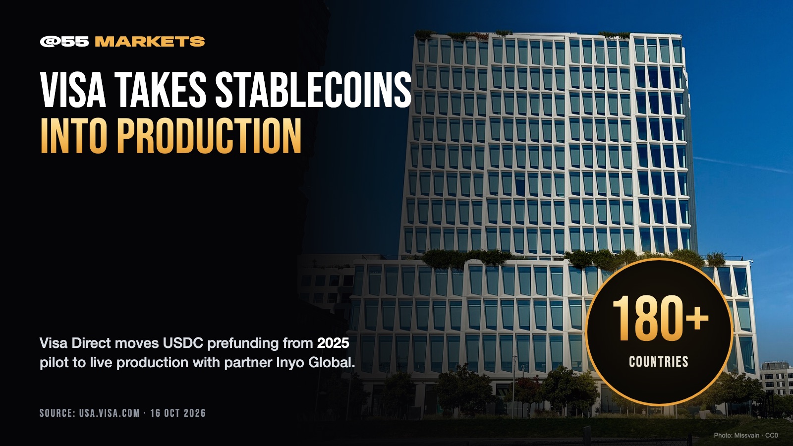 VISA MOVES STABLECOIN PAYOUTS INTO PRODUCTION