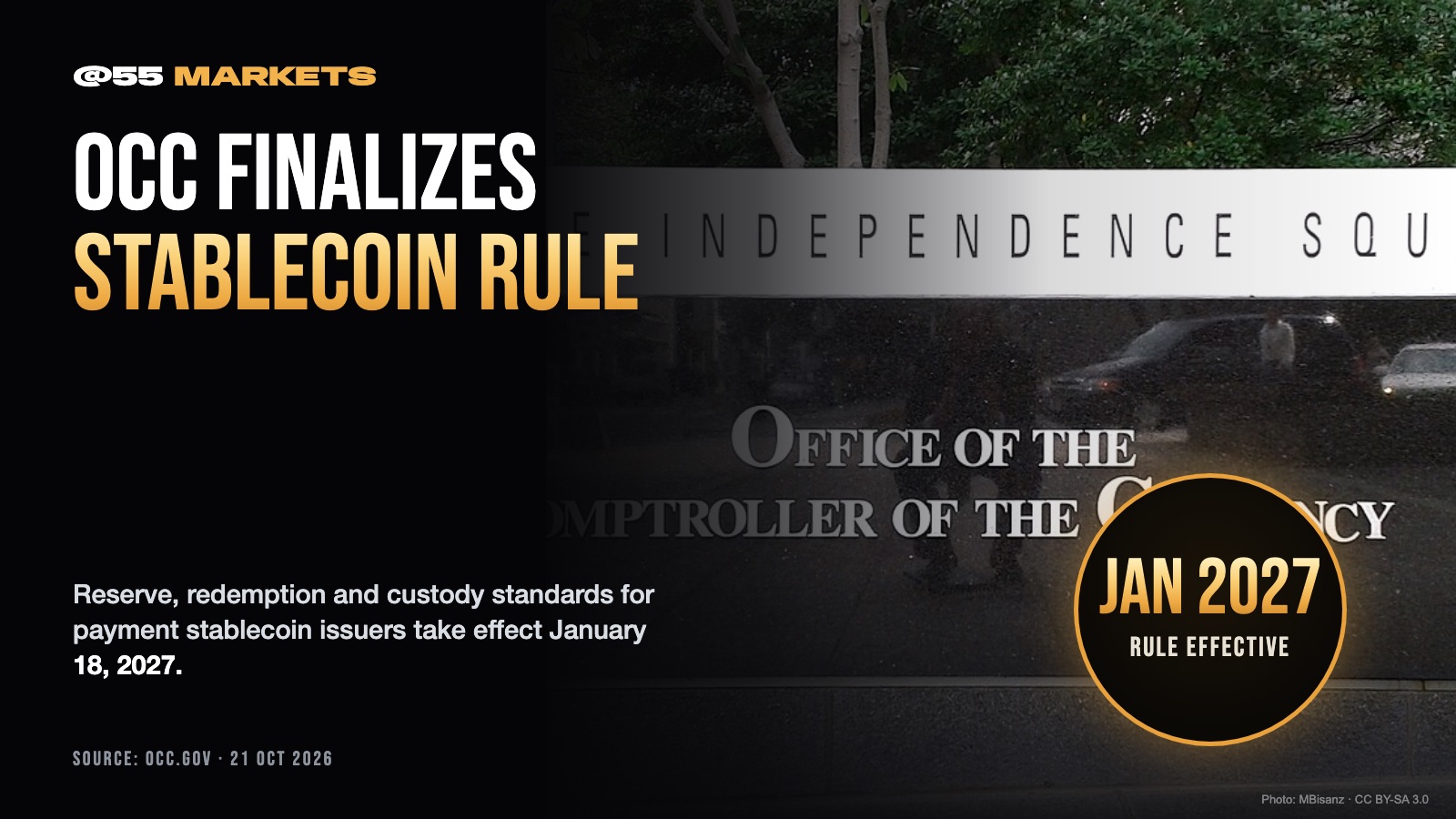 OCC FINALIZES FIRST GENIUS ACT STABLECOIN RULE