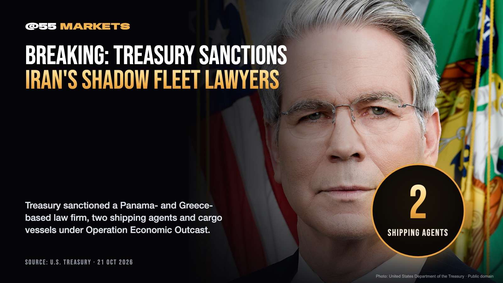 BREAKING: TREASURY SANCTIONS LAW FIRM BEHIND IRAN'S SHADOW FLEET