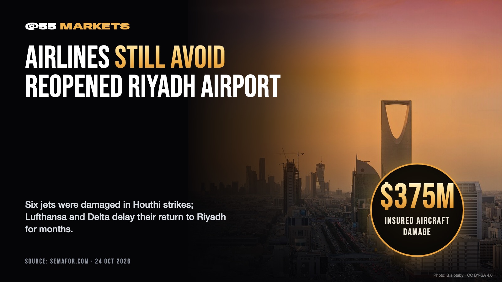 DELTA, LUFTHANSA KEEP AVOIDING REOPENED RIYADH AIRPORT