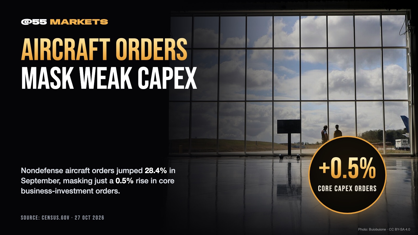 AIRCRAFT ORDERS MASK WEAK BUSINESS INVESTMENT