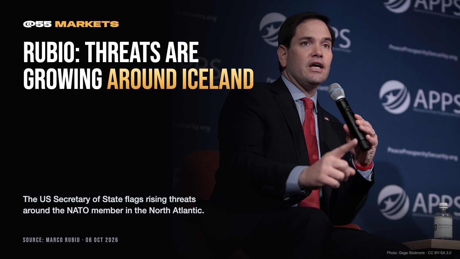 RUBIO: "THREATS ARE GROWING" AROUND ICELAND