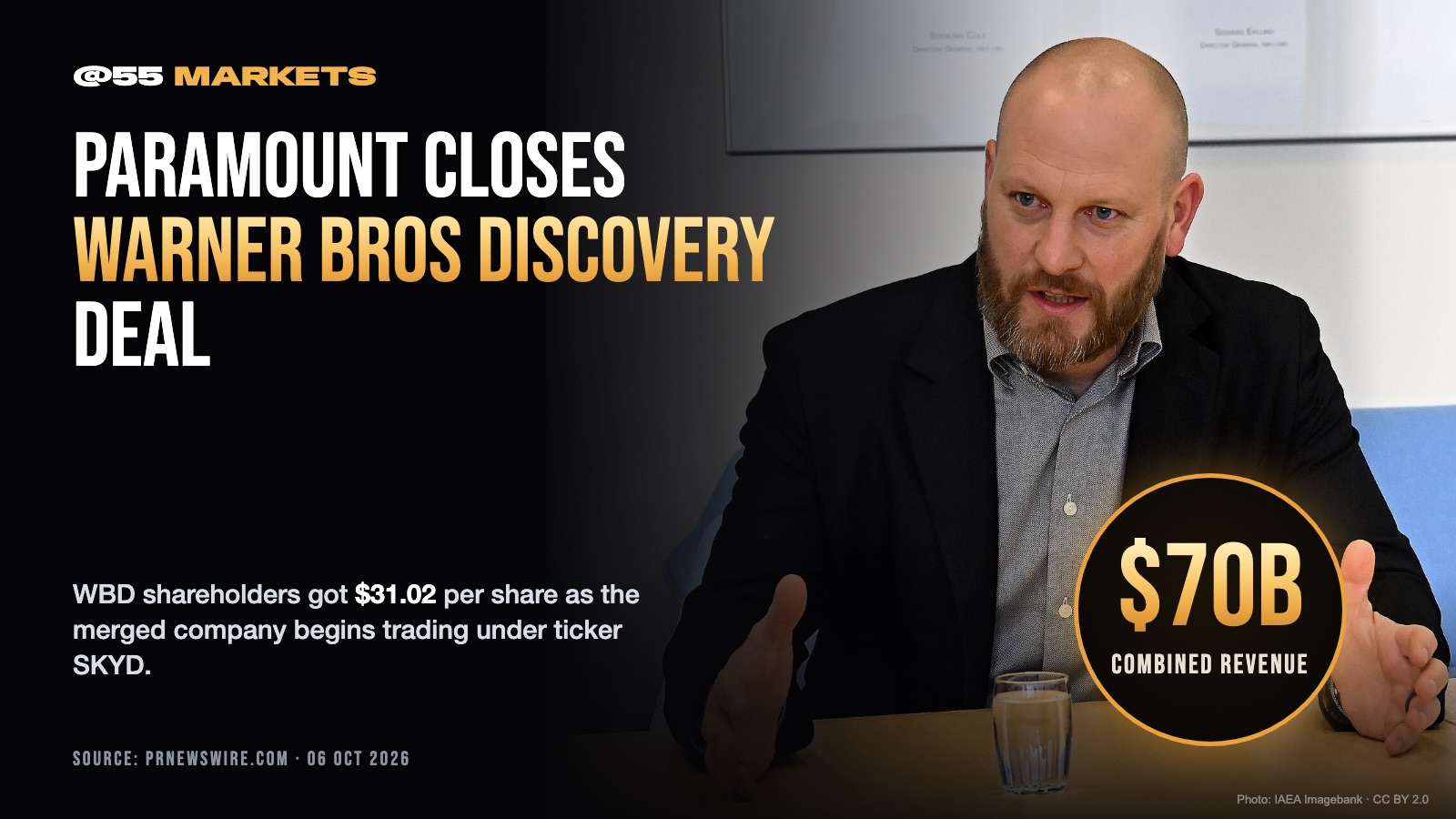 PARAMOUNT CLOSES WARNER BROS DISCOVERY MERGER